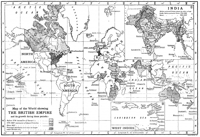The British empire as represented in 11th edition of the Encyclopædia Britannica